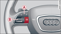 Volant multifonction : utilisation du système d'information du conducteur